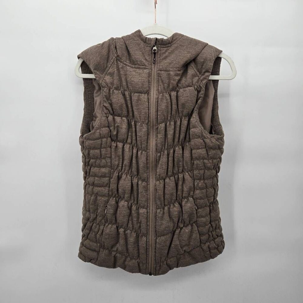 Be by Blanc Noir Vest Large Hooded Zip Up Jacket Quilted Gorpcore Puff